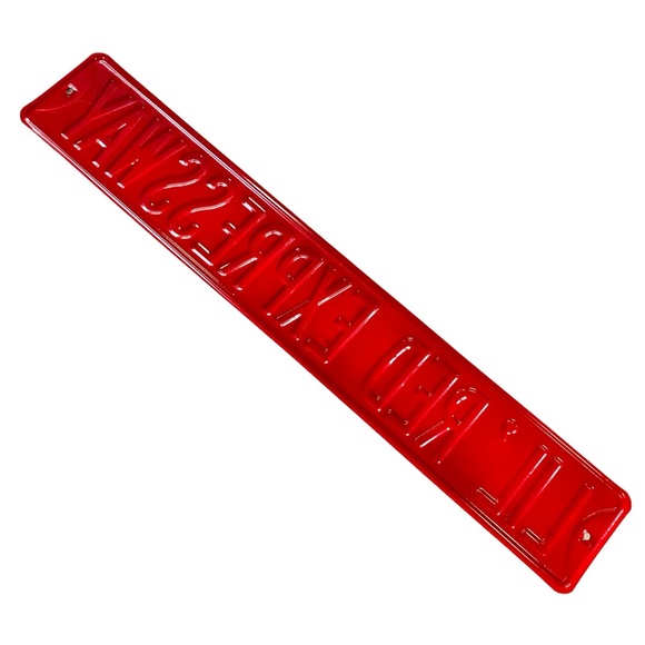 RARE 3’ VTG Metal Lil Red Expressway Street Sign Garage Man Cave - Picture 4 of 10